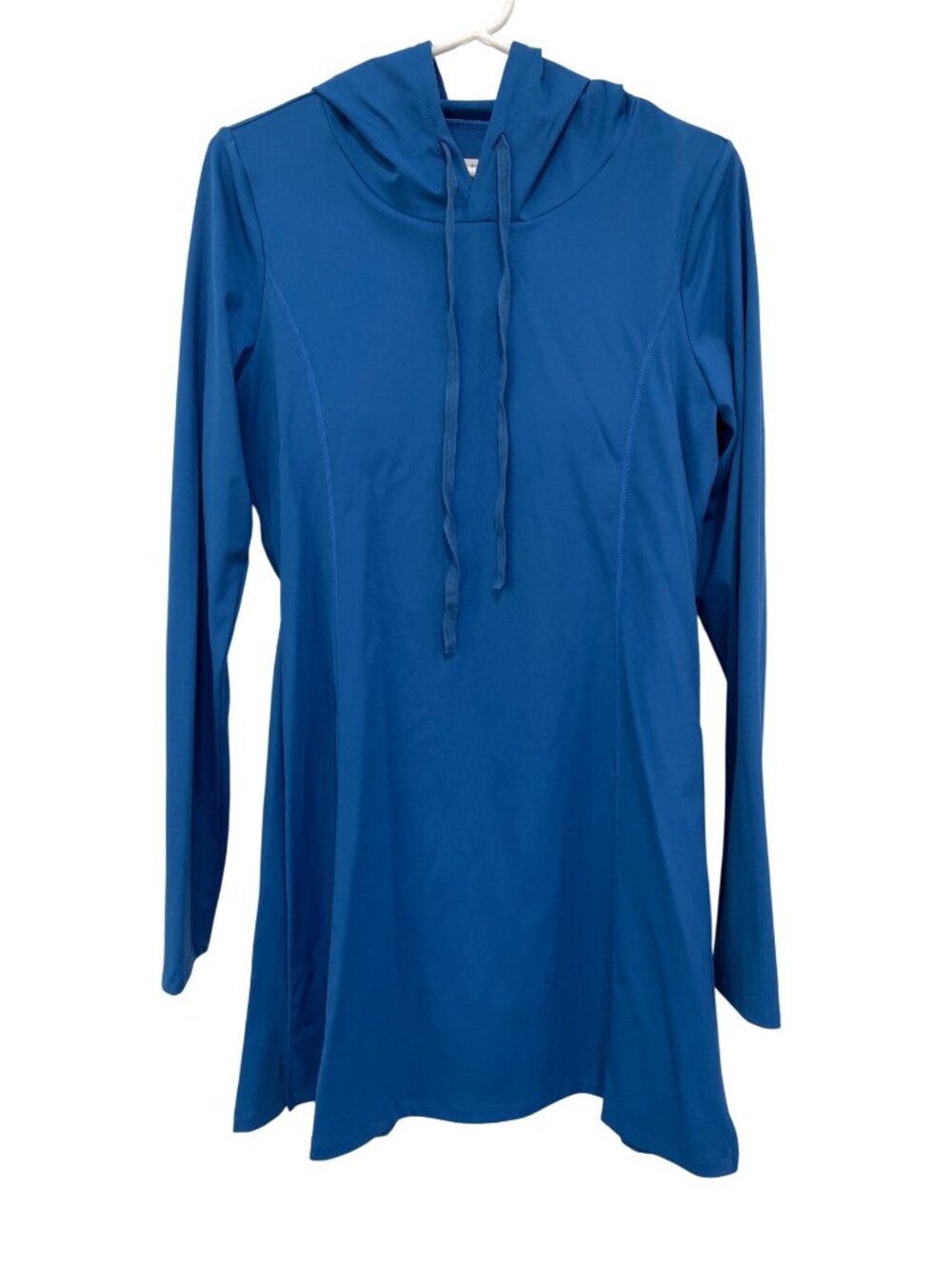 MyEllement Boutique Hoodie Tunic Dress Large Long Sleeve Blue Sporty Athleisure